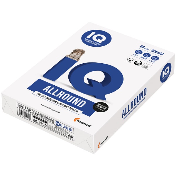 Бумага IQ Allround А4 162% 80 г/м2 500 листов