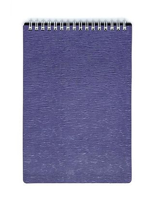 Блокнот А5 спир.,80 л.кл. WOOD Фиолетовый 2236 пластик. обложка