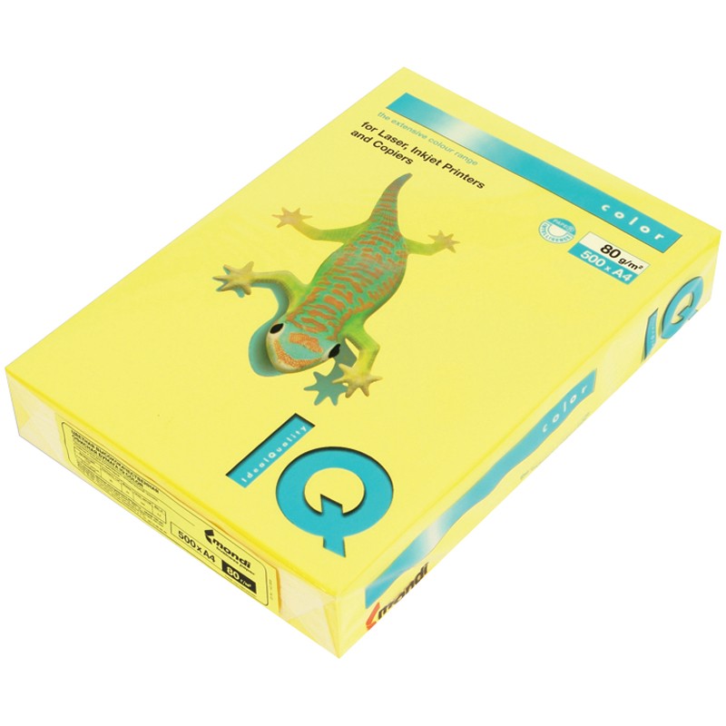 Бумага Maestro/IQ INTEN А4 80гр CY39 желт. канарейка 500л