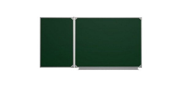 Доска магнитно-меловая 225*100см 2х-элементная (левая) КБ 2251зл-пол