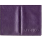 Обложка для паспорта кожа Фиолетовый 20112