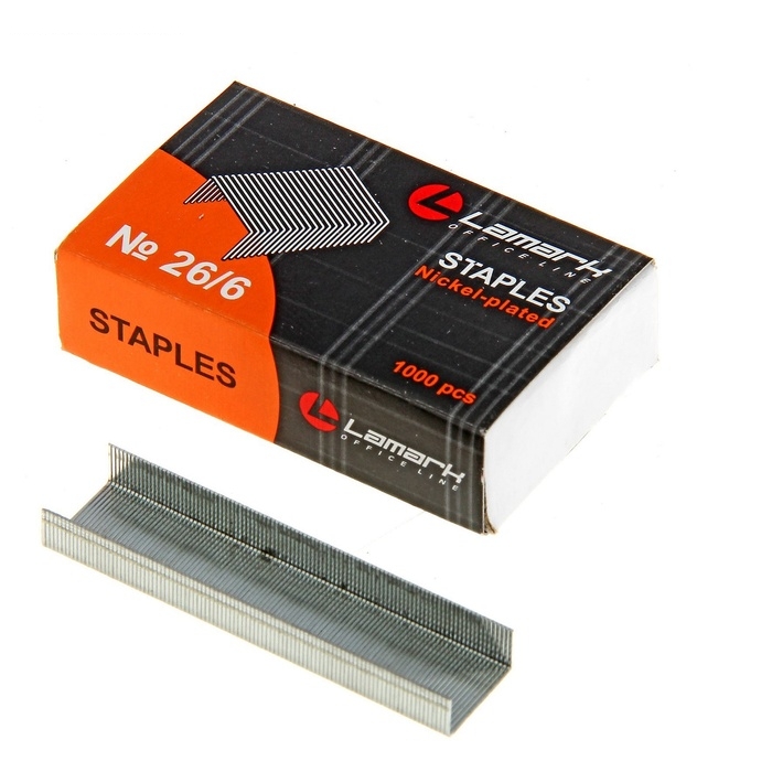 Скобы № 26/6 1000шт LAMARK190 SL0190
