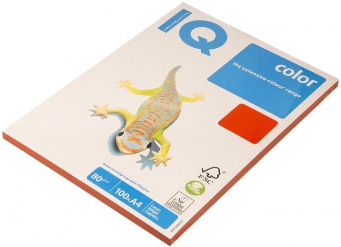 Бумага Maestro/IQ INTEN А4 80гр СО44 кораллово-красный 100л