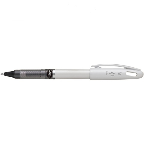 Ручка гелеваяTradio Energel, белый корпус, 0.7 мм Pentel BL117W-AX ,черная