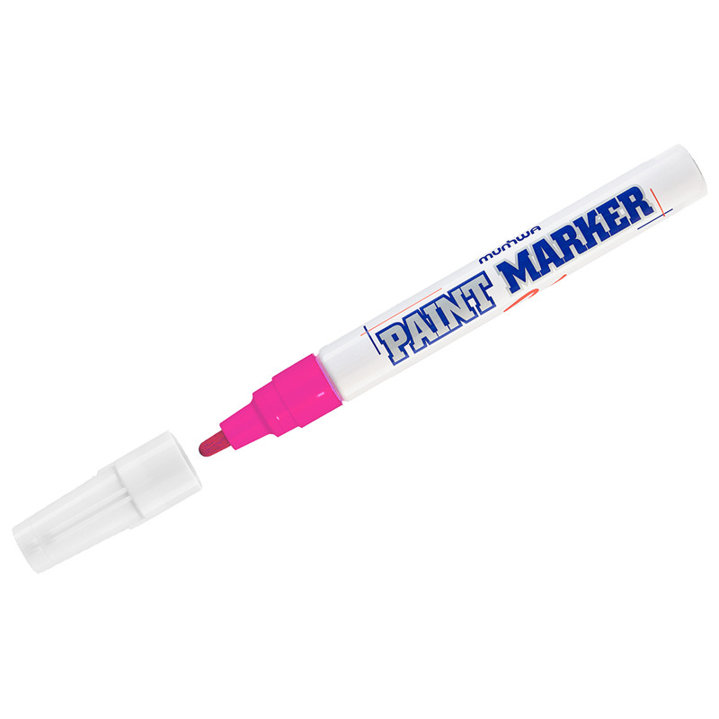 Маркер-краска розовая MunHwa PM-10 (4мм) нитро-основа
