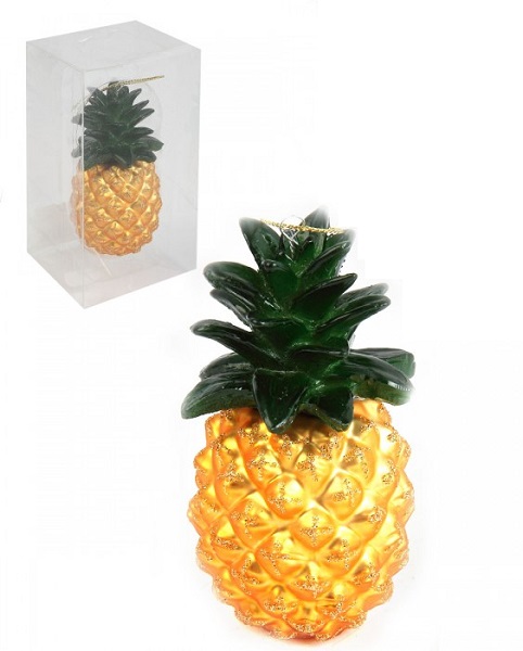 Игрушка елочная ЛЬДИНКА Pineapple, стекло, 10см, ассорти 200199