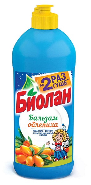 Средство д/посуды БИОЛАН 450мл Бальзам Облепиха