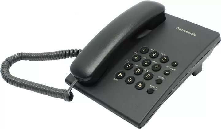 Телефон Panasonic KX-TS2350RUB черный (уценка, помята упаковка)