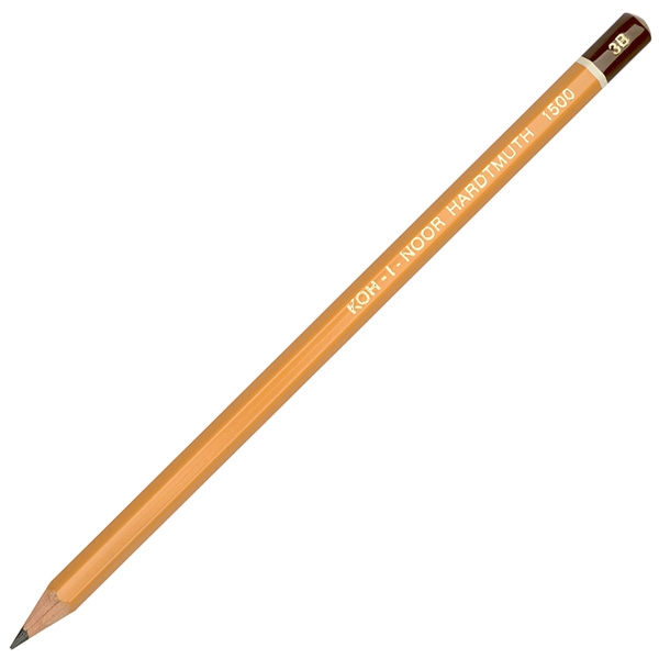 Карандаш ч/граф. Koh-I-Noor 3B 1500 деревянный лакированный корпус
