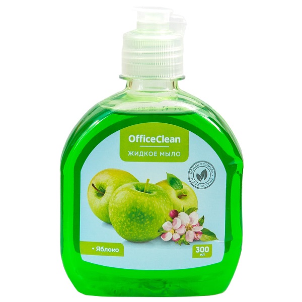 Мыло жидкое 300мл. OfficeClean Яблоко
