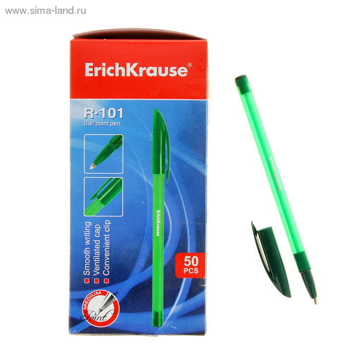 Ручка шариковая R-101 EK 33514 зеленая