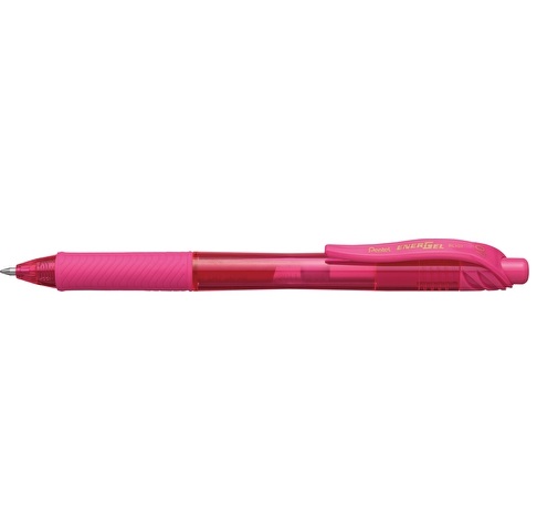 Ручка гелевая автомат. ENERGEL-X, рез.грип, розовый стержень, 0,7 мм Pentel BL107-P ВЫВОД