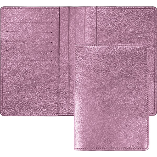 Обложка для паспорта deVENTE. Merano кожзам, фактурн., розовая 1030919