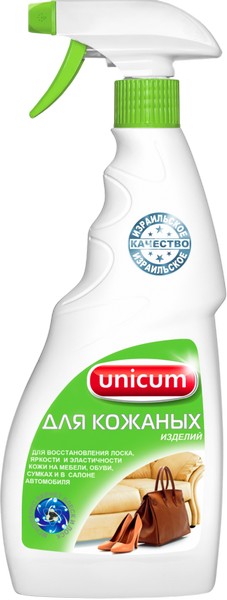 Средство чистящее для изделий из кожи 500мл UNICUM, курок