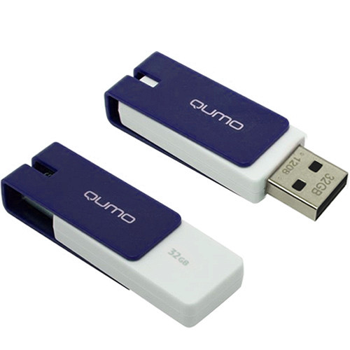 Флэш-драйв 32ГБ USB 2.0 Click Sapphire, корп. сапфир