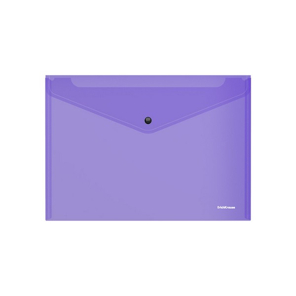 Папка-конверт на кнопке А4 Glossy Vivid 180 мкм EK 47117 фиолетовый