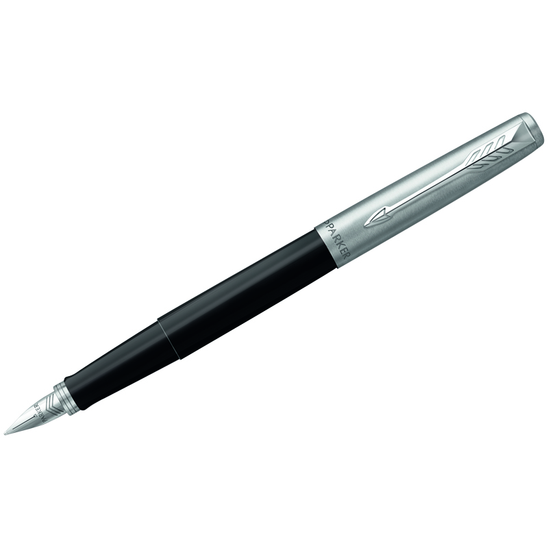 Ручка перьевая Parker Jotter Black Chrome R2096894 подар. уп.