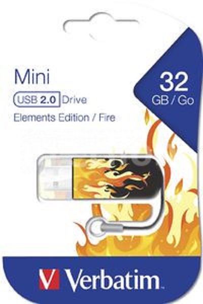 Флэш-драйв 32ГБ Verbatim Mini Elements Edition 49409 USB2.0 черный/рисунок