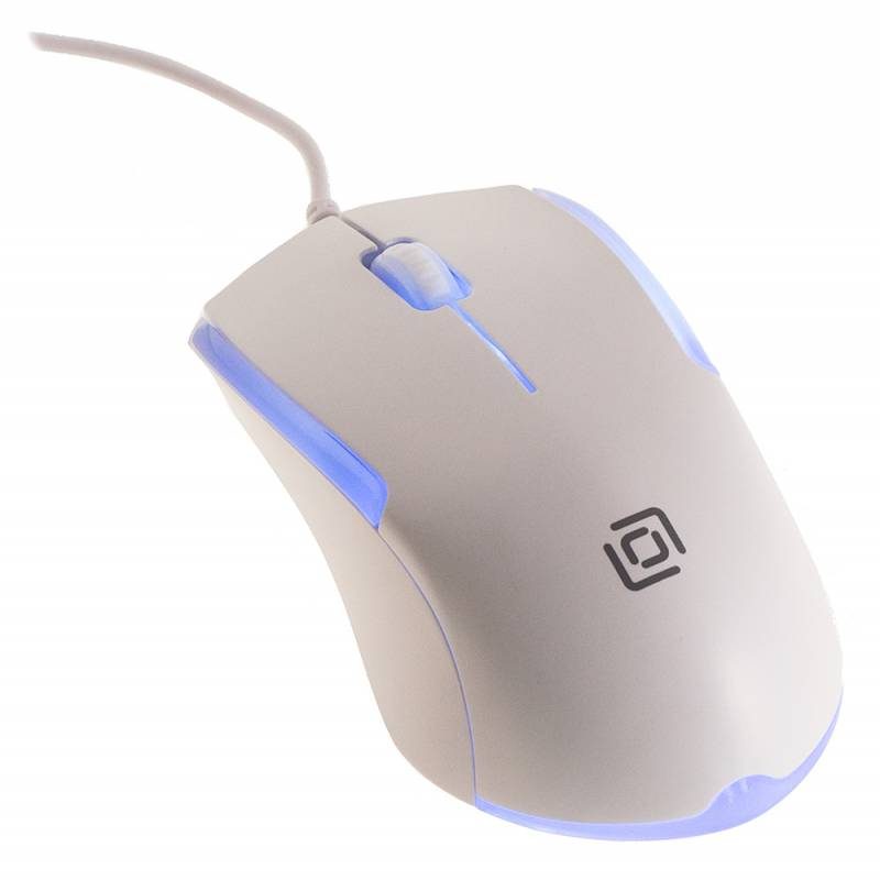 Мышь Oklick 245M белый оптическая (1000dpi) USB (3but)