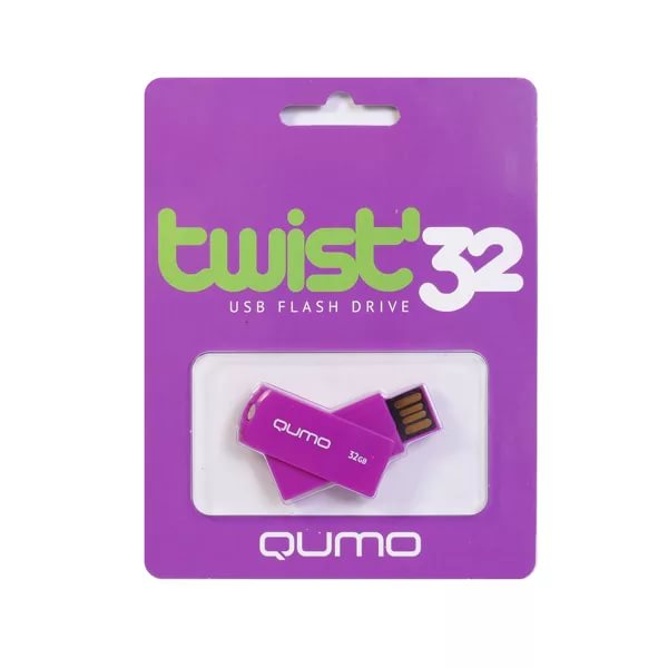 Флэш-драйв 32ГБ QUMO USB 2.0 Twist Fandango корп. фанданго