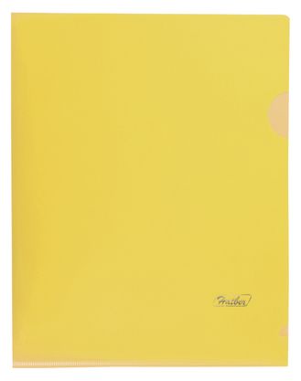 Папка-уголок Hatber А5 180мкм Желтая AG5_00105