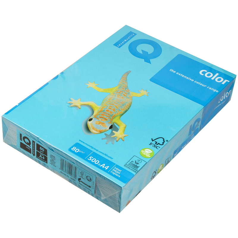 Бумага Maestro/IQ INTEN А4 80гр AB48 светло-синий 500л