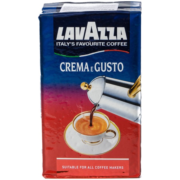 Кофе молотый Lavazza "Crema e Gusto" 250г вакуумный пакет