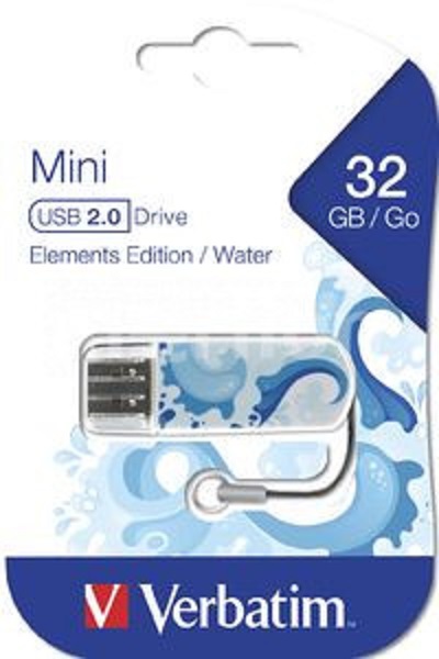 Флэш-драйв 32ГБ Verbatim Mini Elements Edition 49410 USB2.0 белый/рисунок