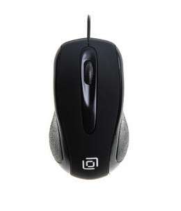 Мышь Oklick 295M черный, оптическая (1000dpi) USB (2but)