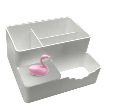 Настольный органайзер deVENTE. Pink Swan, пласт. белый 4104006
