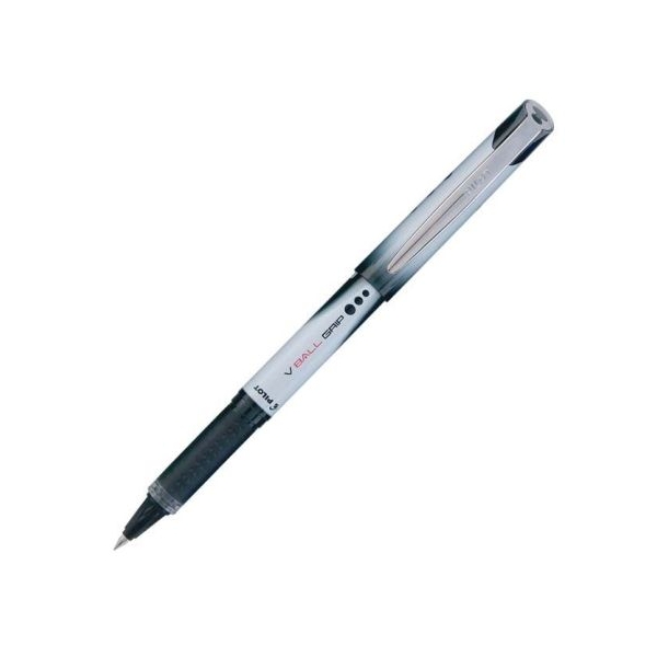 Ручка роллер Pilot V5-BALL GRIP BLN-VBG5-B резиновый упор 0,3 мм черная