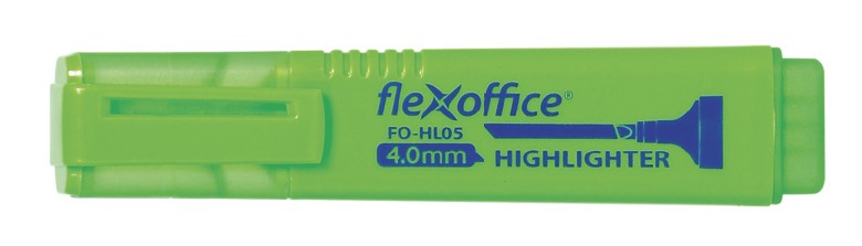 ььТекстовыделитель FlexOffice FO-HL05 GREEN 1-4мм зеленый