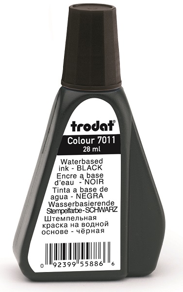 Штемпельная краска Trodat 7011 черная 28мл