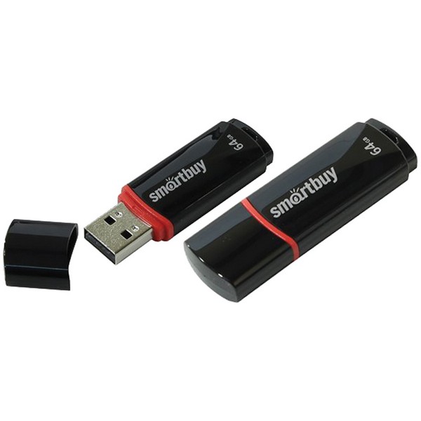 Флэш-драйв 64ГБ SmartBuy Crown Black USB (SB64GBCRW-K)