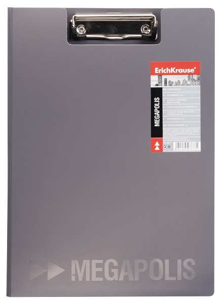 Папка-планшет А4 MEGAPOLIS EK  3877 серый