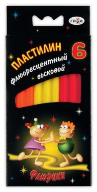 Пластилин восковой  6 цв. Гамма Флюрики 76гр 280034Н