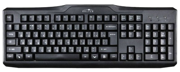 Клавиатура Oklick 170M черный USB KW-1318