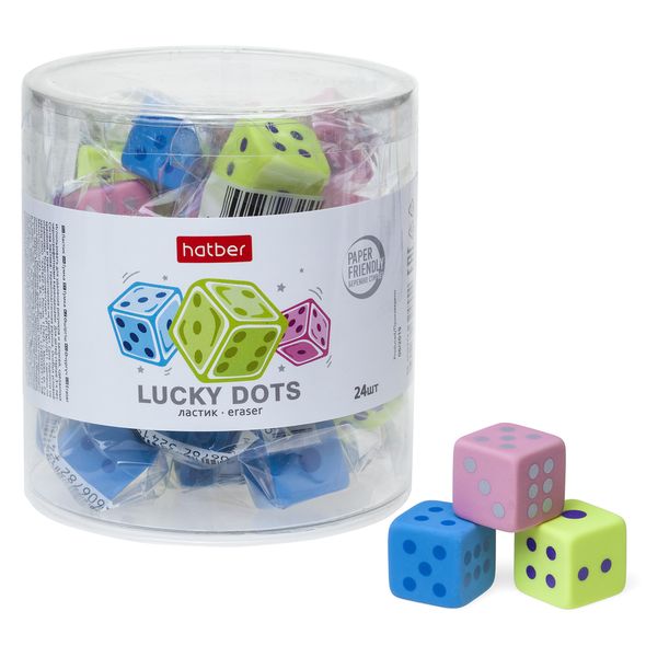 Ластик Hatber Lucky dots DUST FREE  ER_059372