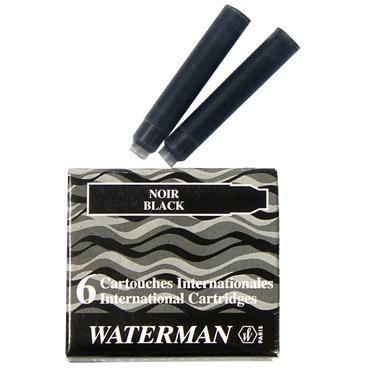 Картриджи чернильные Waterman 6 шт. короткий WAT-S0110940 черный