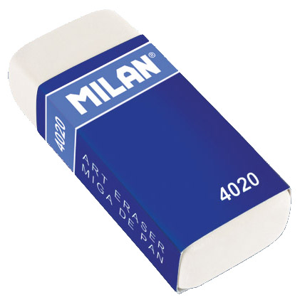 Ластик Milan 4020 прямоугольный синт.кауч., 55*23*13мм CMM4020