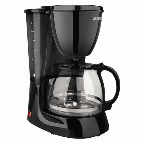 Кофеварка капельная SCARLETT SC-CM33007, 750 Вт, 1,25 л, черная