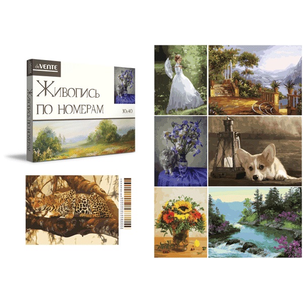 Картина по номерам 30*40см deVENTE. Galery 9070700 ассорти