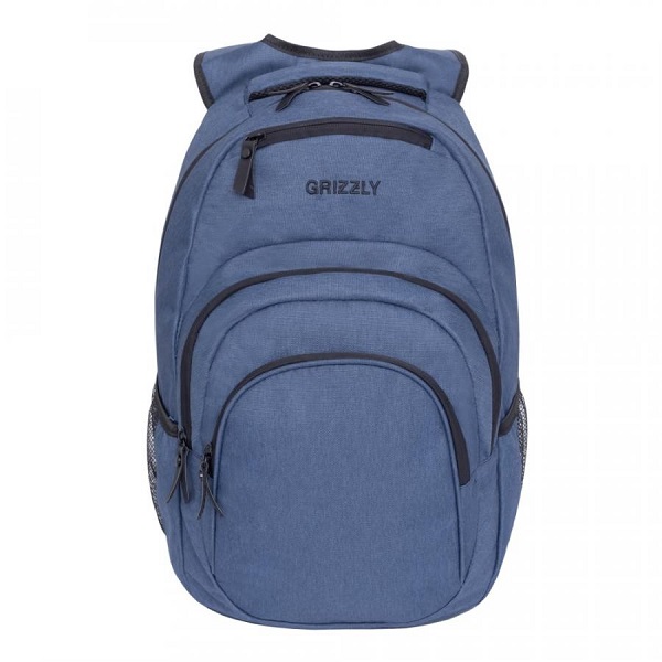 Рюкзак молодежный GRIZZLY RQ-900-11, 33*48*21 см, синий