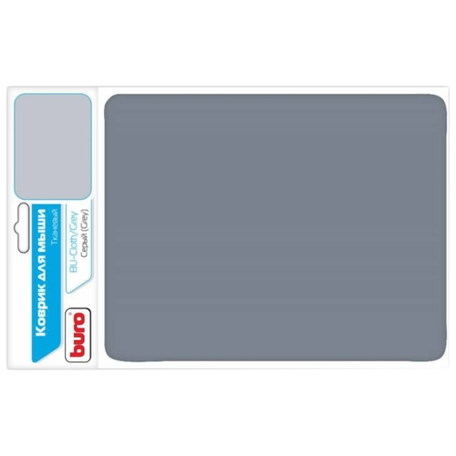 Коврик для мыши Buro BU-CLOTH/grey серый 817303