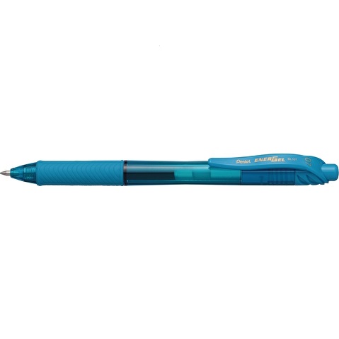 Ручка гелевая автомат. ENERGEL-X, рез.грип, голубой стержень, 0,7 мм Pentel BL107-S ВЫВОД