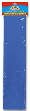 Бумага гофрир. поделочная 50*250 см Синяя С0307-18