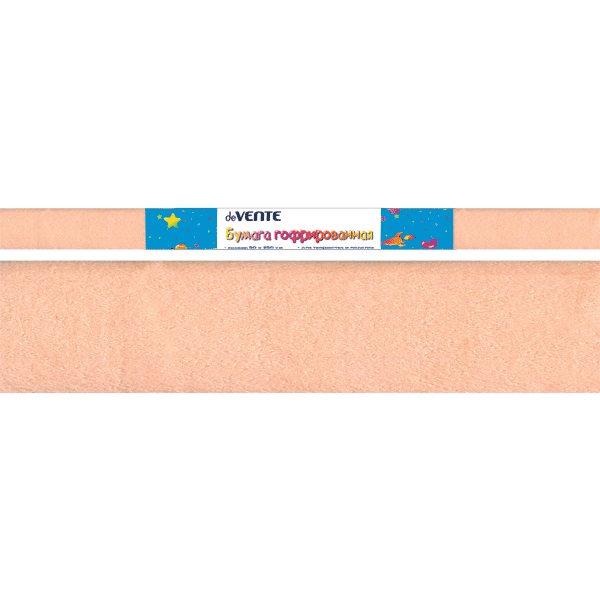 Бумага гофрир. (креповая) "deVENTE" 50*250 см 32 г/м2 кремовая 8040801