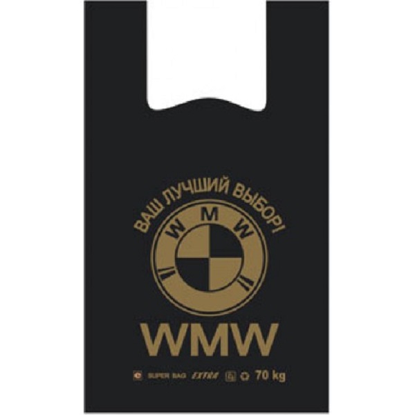 Пакет-майка WMW 440+180*680*0,030 (100/1000)