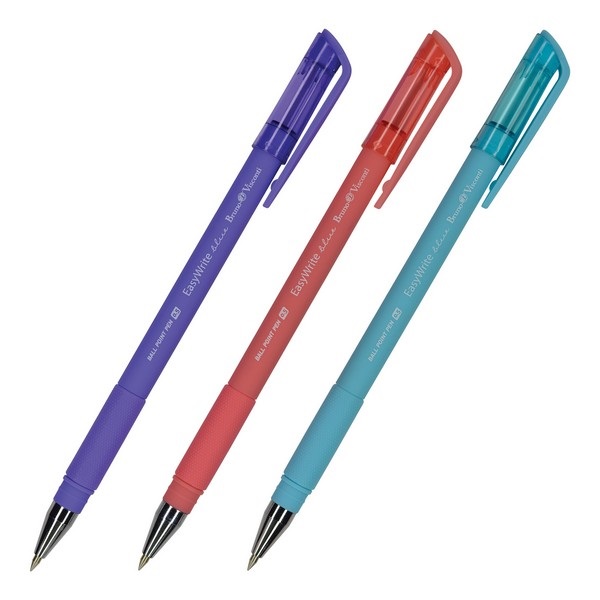 Ручка шарик. BrunoVisconti. EasyWrite JOY, масл.основа, Soft touch корп.ассорти 20-0044 синяя