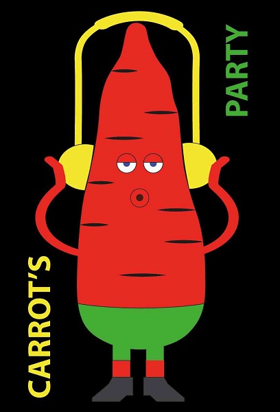 Записная книжка А6, Centrum Carrot's party 84274 обложка с гелевым наполнением